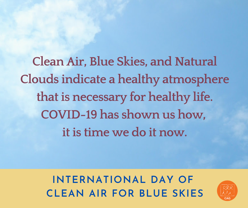 International Day of Clean Air for Blue Skies